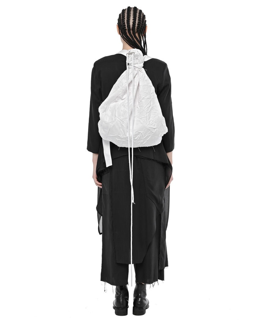 Crushed Tech White Kutch Backpack