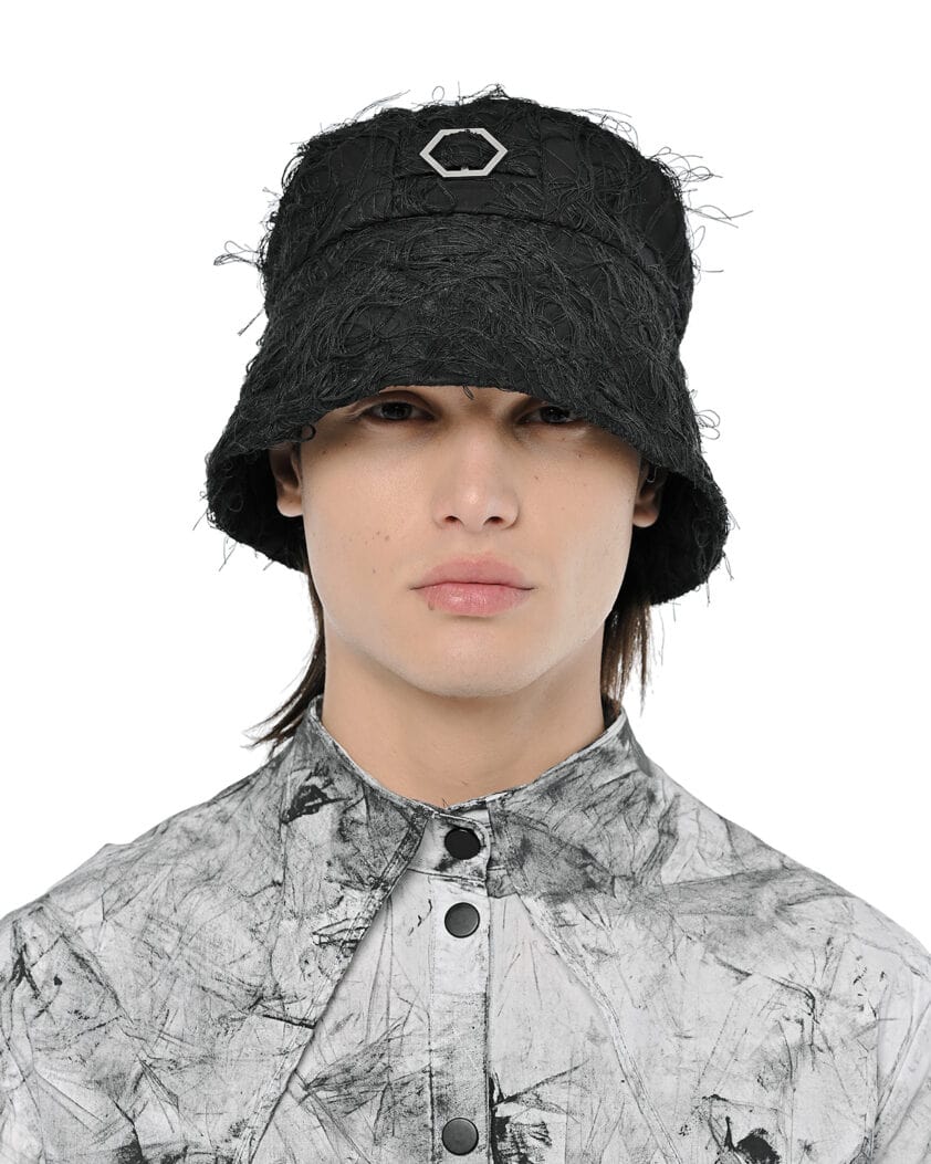 Fiber Bond Hexagon Bucket Hat