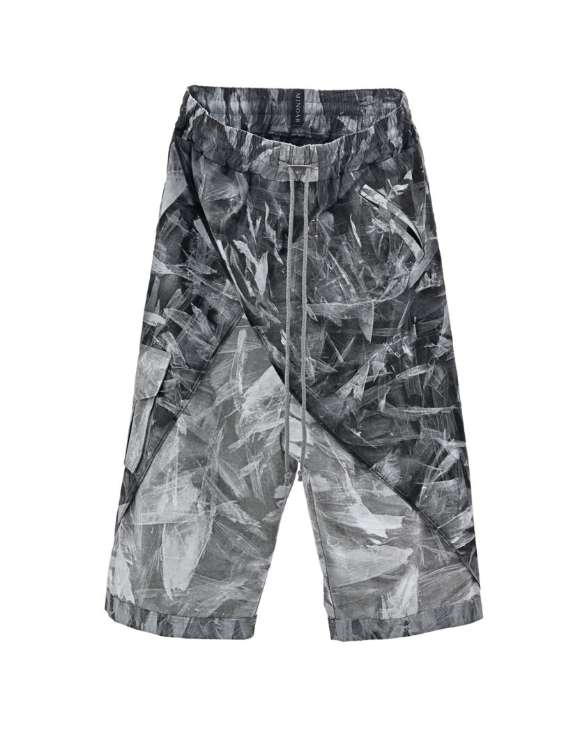 Object Coated Wide Layer Crop Pants