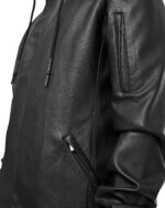 Construct High Collar Hood Vegan Parka