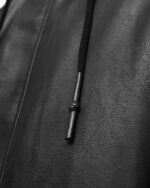 Construct High Collar Hood Vegan Parka