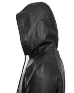 Construct High Collar Hood Vegan Parka