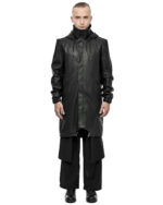 Construct High Collar Hood Vegan Parka