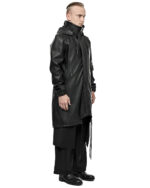 Construct High Collar Hood Vegan Parka