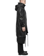 Construct High Collar Hood Vegan Parka