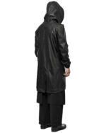 Construct High Collar Hood Vegan Parka