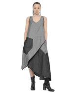 Contrast Segment Layered Dress