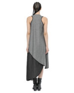 Contrast Segment Layered Dress
