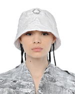 Crushed Tech White Bucket Hat