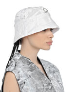Crushed Tech White Bucket Hat