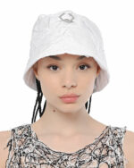Crushed Tech White Bucket Hat