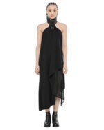 Deconstruct Collar Open Back Dress