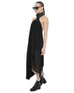 Deconstruct Collar Open Back Dress