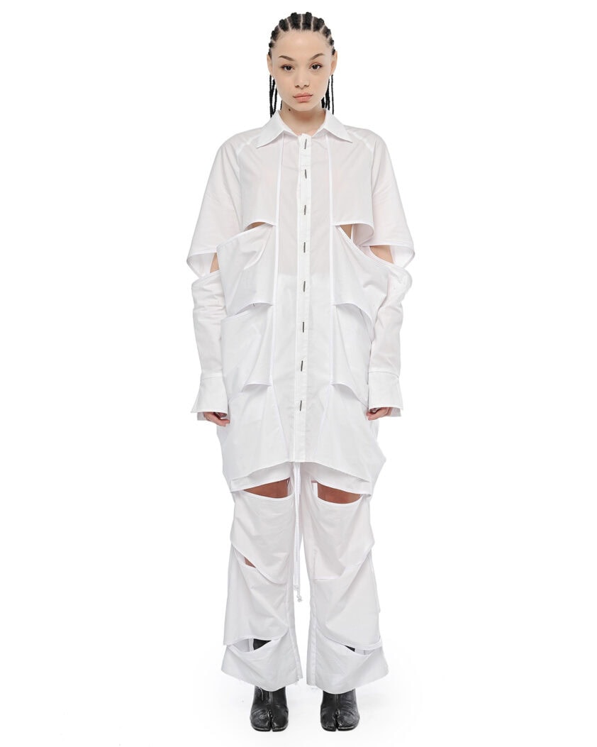 Division Cut Linear Collar Shirt