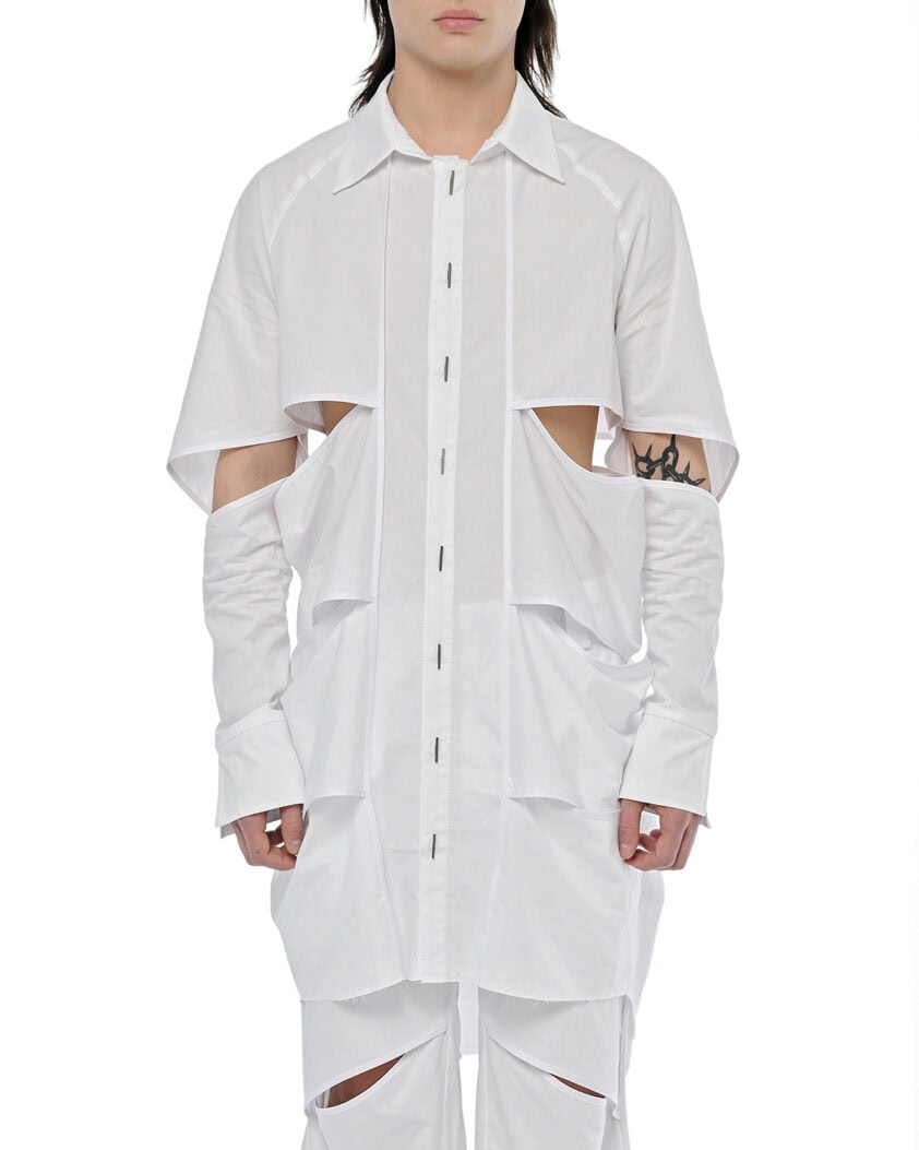 Division Cut Linear Collar Shirt