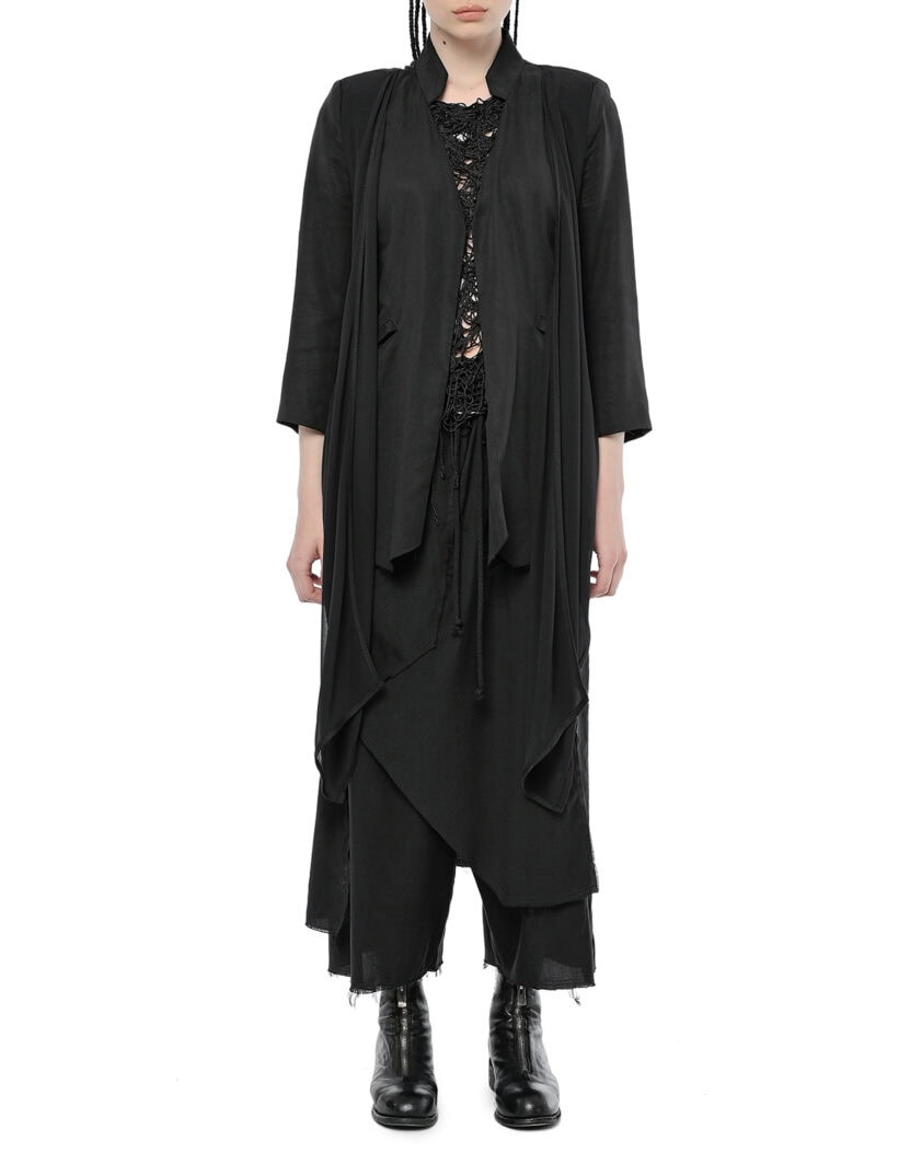 Draped Layered Blazer Jacket