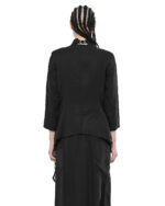 Draped Layered Blazer Jacket