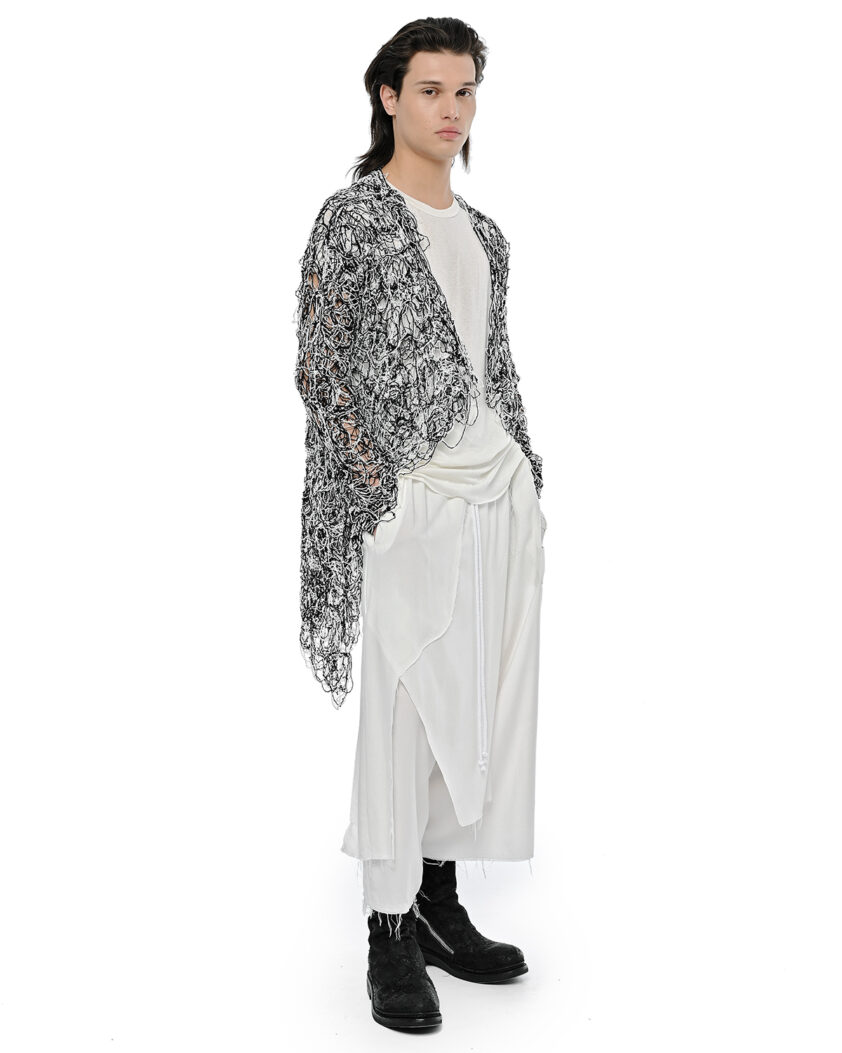 Wide Layered Crushed Cropped Pants