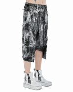 Layered Paneled Object Coated Shorts