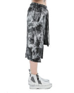 Layered Paneled Object Coated Shorts