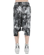 Layered Paneled Object Coated Shorts