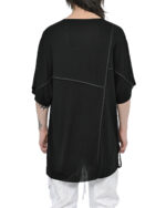 Loose Asymmetric Panel T-shirt