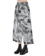 Object Coated Wide Layered Pants