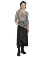 Wide Layered Crushed Cropped Pants