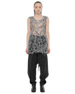 Web Bonded Contrast Sleeveless Top