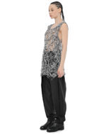 Web Bonded Contrast Sleeveless Top