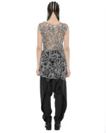 Web Bonded Contrast Sleeveless Top