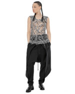 Web Bonded Contrast Sleeveless Top