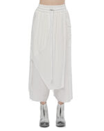 Wide Layered Crushed Crop Pants