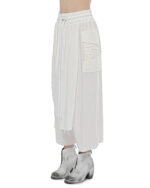 Wide Layered Crushed Crop Pants