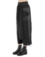 Wide Layered Crushed Crop Pants