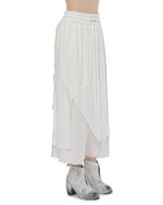 Wide Layered Crushed Crop Pants