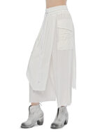 Wide Layered Crushed Crop Pants