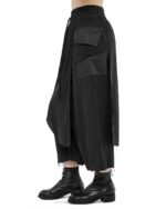 Wide Layered Crushed Crop Pants