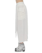 Wide Layered Crushed Crop Pants