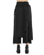 Wide Layered Crushed Crop Pants