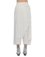 Wide Layered Crushed Crop Pants