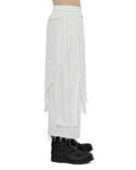 Wide Layered Crushed Cropped Pants