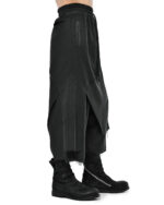 Wide Layered Crushed Cropped Pants