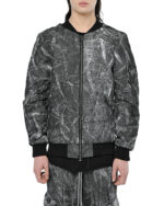 Object Coated Crushed Bomber Jacket