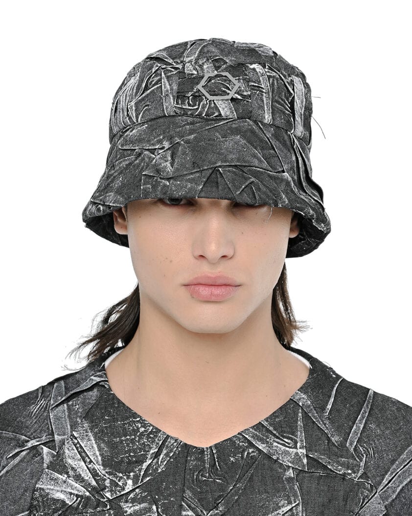 Object Coated Crushed Bucket Hat