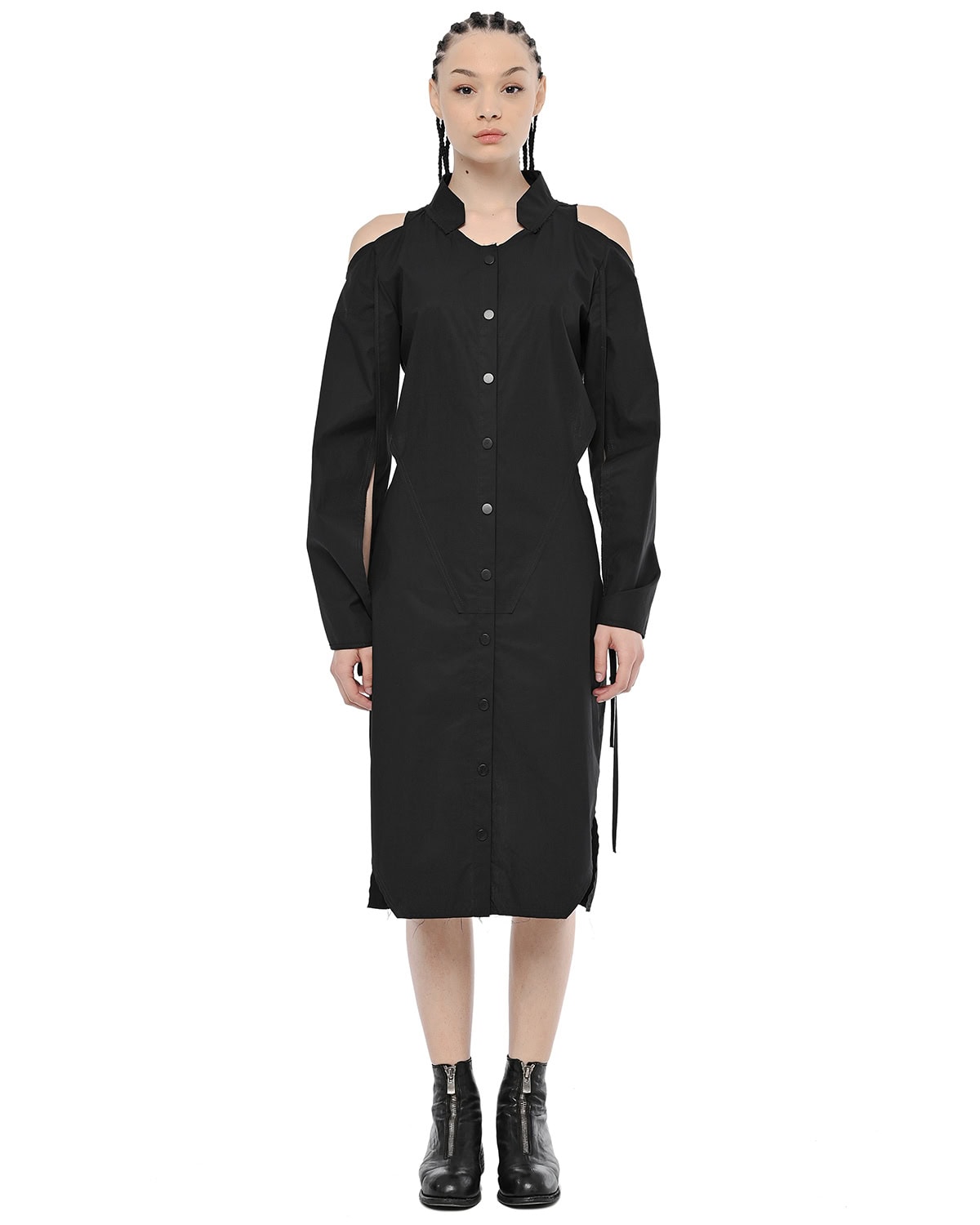 Open Shoulders Deconstruct Dress Shirt