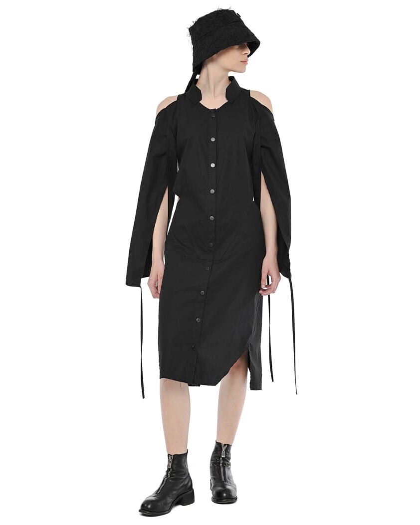 Open Shoulders Deconstruct Dress Shirt