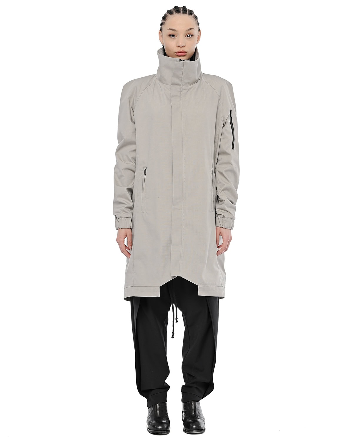 Ripstop High Collar Hexagon Parka