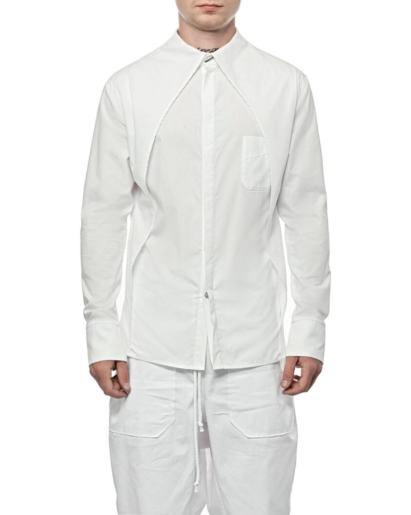 Trigon Layered White Shirt