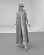 Trigon Layered Linen Dress